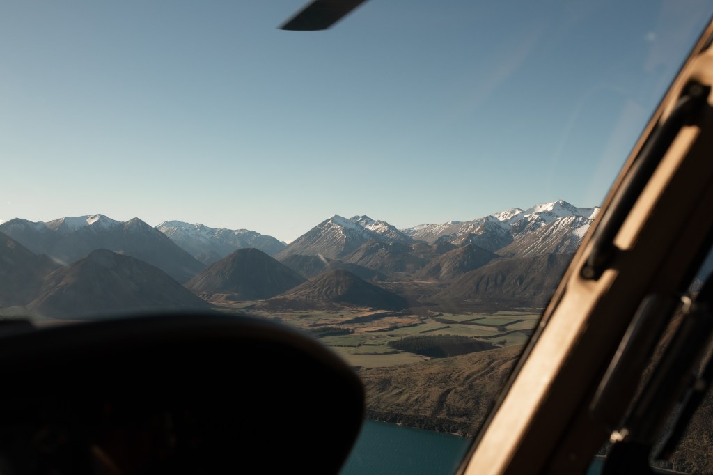view from the helicopter